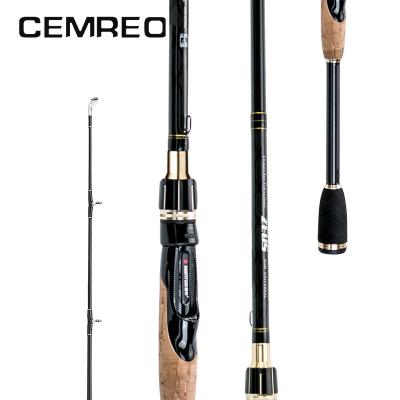 China High Carbon Fiber CEMREO ZEUS 2.4m Carbon Fiber Rod Fishing 2 Pieces M MH Spinning Fishing Rods for sale