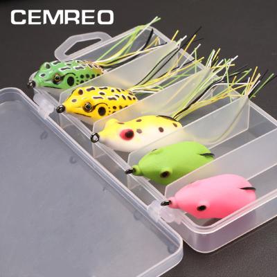 China CEMREO 5pcs Frog Lure Set Lure Frog Soft Fishing Lure for sale