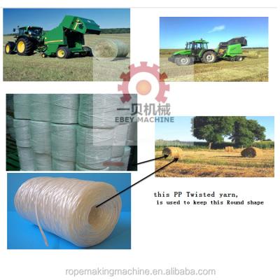 China Tough Film Trade Assurance Agricultural Equipment Film PE PP Baler Twine Rope Making Machine For Packing for sale