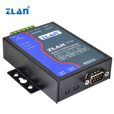 China Modbus Gateway ZLAN5143 Ethernet RJ45 TCP IP to RS232 RS485 422 Converter Modbus RTU TCP Gateway seiral Port Server MQTT JSON for sale