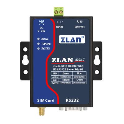 China 4G serial communication RS232 RS485 to modern 3G 4G converter for sale