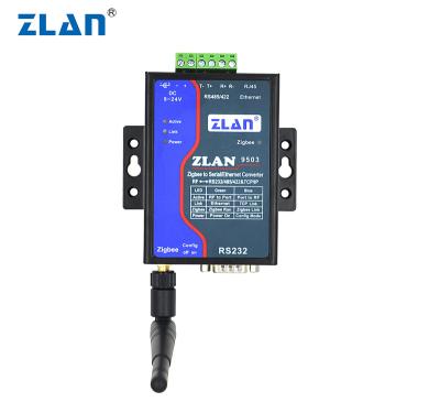 China Serial Port to Zigbee ZLAN9500 ​​Zigbee 2km to RS485 RS232 RS422 Converter Industrial Wireless Serial Port Server for sale