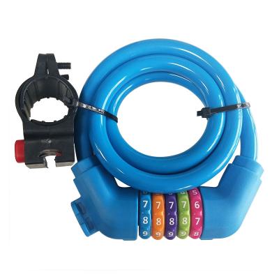 China Cable Lock 5 Digit Bicycle Cable Lock for sale