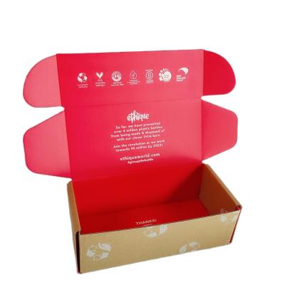 China Factory Recyclable Low Price Red Custom Printed Sturdy Corrugated Box Making Cardboard Gift Box Packaging for sale