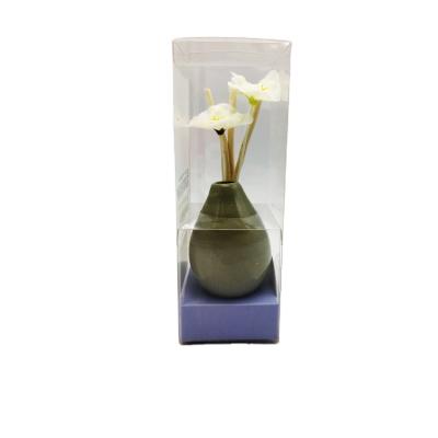 China Recyclable Packaging Luxury Gift Scented Flower Diffuser Display PVC Color Custom Accept Plastic Clear Box for sale