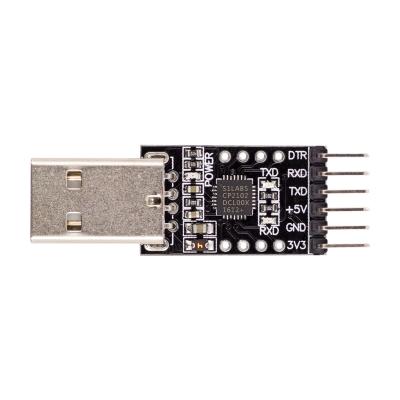 China Plastic CP2102 USB 2.0 to TTL UART Module 6 Pin Black for sale