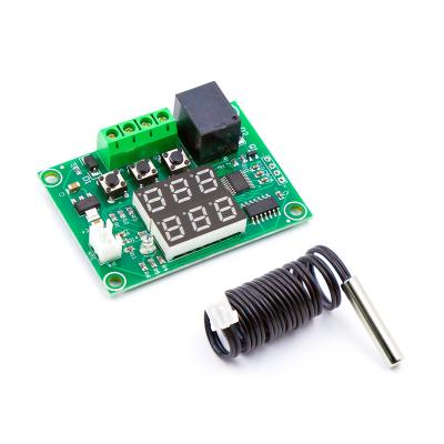 China W1209S Digital Display Thermostat Temperature Controller Regulator Switch Control Relay NTC Sensor Module Plastic Dual LED DC 12V for sale