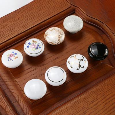 China Asian Wholesale Cheap Price Handles Ceramic Furniture Knob Cabinet Handle Pull for sale