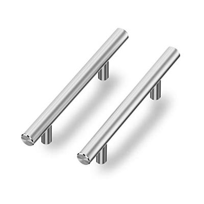 China EUROPEAN Furniture Hardware Accessories Handles Drawer Pulls Kitchen Brushed Nickel Stainless Steel Sideboard Hardware for sale