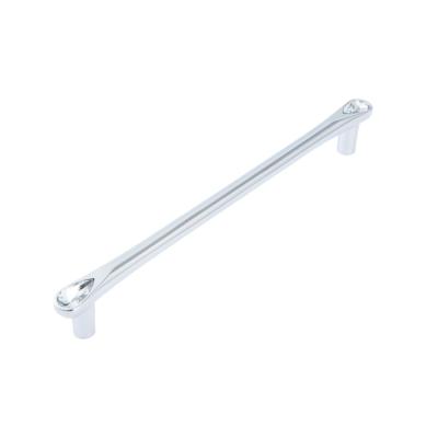 China Good Price Hardware Wholesalers Contemporary Simple Structure Zamak Glass Drill Portable Pull Up Bar Cabinet Drawer Handle Pull for sale