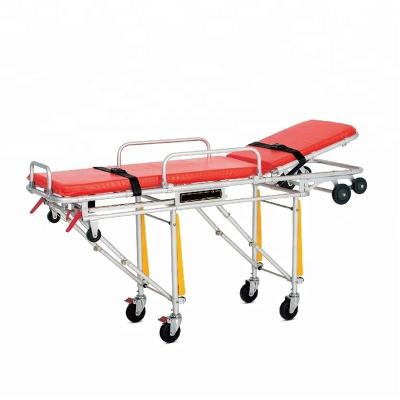 China Convenient Ambulance Trolley Patient Wheels Bed Transport Stretcher for sale