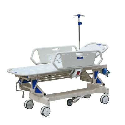 China Meditech MT-TR3 Contemporary Hospital Emergency Trolley, Manual Medical Trolley, Patient Emergency Trolley for sale