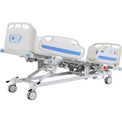 China Manual Easy Operate Hospital Furniture ABS Two Crank Electric Nursing ICU Patient Hospital Beds for sale