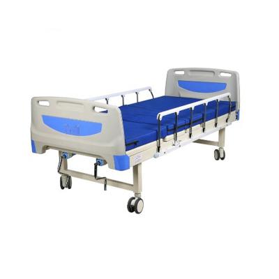 China Manual Easy Operate Meditech ABS Head Panel Medical Two Crank Manual Hospital Bed For Clinic And Hospital for sale