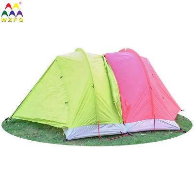 China Extended Type Outdoor Red Connectable Lightweight Single Nylon Silicon Coated Gear Man Tent With Aluminum Frame For Hiker Camping for sale