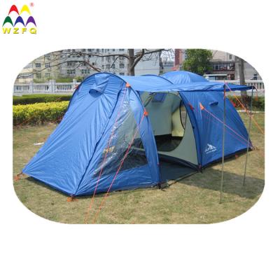 China Extended Type Traveler Camping Tent 4 Person Professional Used Three-Season Tent , Four Season Bedroom And One Tent One Living Room 66*38*20cm for sale