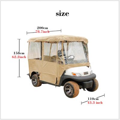 China High Quality Universal Sports Drivable Golf Cart Enclosure Rain Cover Fitted One 80