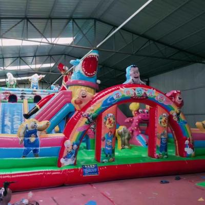 China Children Outdoor Play Wholesale commercial kids bounce house with slide castillos juegos inflables water combo bouncy jump castle inflatable bouncer for sale