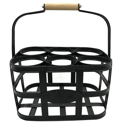 China Free Sample Viable Wholesale Iron Black Small Party Bucket For Ice Wine Storage for sale