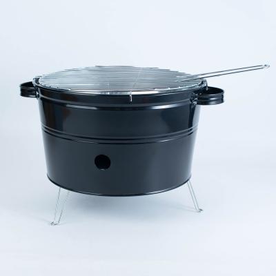 China Easily Assembled Portable Barbecue BBQ Bucket Grill For Grilling Meats Vegetables for sale