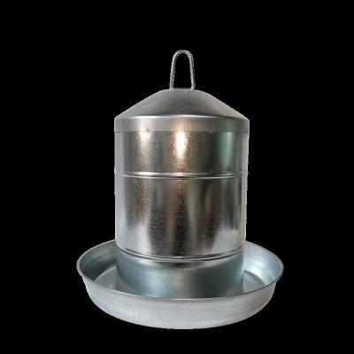 China Durable Metal Galvanized Chicken Poultry Feeder Large Capacity12L for sale