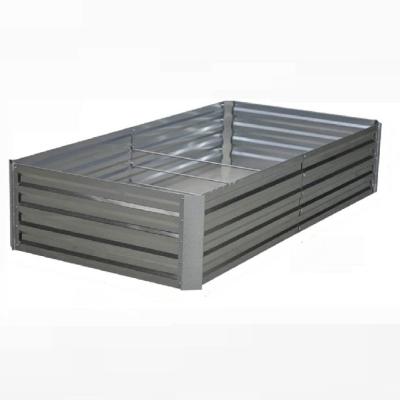 China Modern Galvanized Steel Raised Garden Bed Kit Extra Height Elevated Planter Box Large Steel Flower Bed Kit for sale