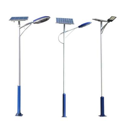 China ROAD hot dip galvanized octagonal tapered pole 30w 40w 50w 60w 80w 100w lithium battery with controller solar street light for sale