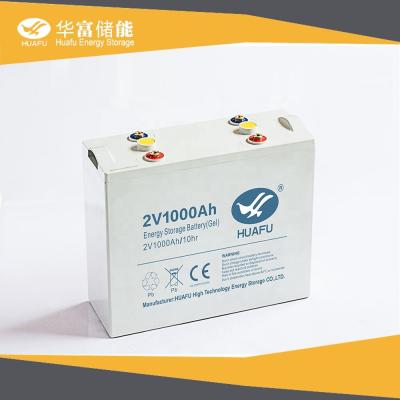 China Home appliances 3Years warranty deep cycle gel battery 2V 1000AH 1200ah 1500ah solar gel battery for sale