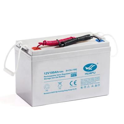 China Home Appliances IP67 Water Proof 12V 100AH ​​Deep Cycle Gel Lead Acid Battery With Underground Installation Box for sale