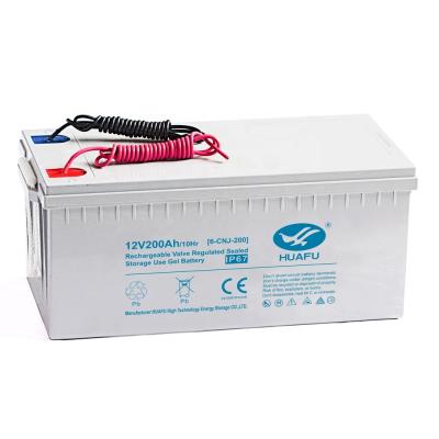 China Home appliances IP67 water proof 12V 200AH deep cycle gel lead acid battery with underground installation box for sale