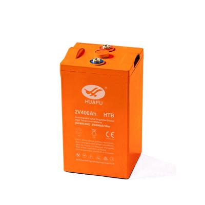 China Household Appliances HUAFU 2V 400AH High Temperature Resistant Battery For Household Solar (Wind) System for sale