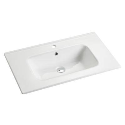 China Modern Rectangle Wash Basin Bathroom Countertop Vanity Tops For Wholesale for sale