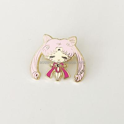 China LOW MOQ Europe Manufacture Cute Animal Badge Bulk Cheap Long Hard Pride Custom Logo Soft Lapel Anime Metal Souvenir Badge for sale