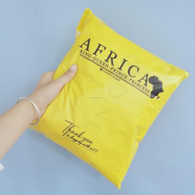 China Wholesale Biodegradable Custom Design Eco-Friendly Shipping Envelopes Bag Mailing Bag Recycled Mailers Yellow Poly Courier Tote Bag for sale