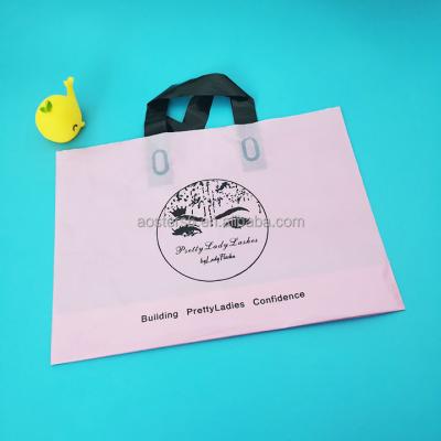 China Eco - Friendly Factory Outlet Recyclable Custom Plastic Plastic Shopping Bag Sustainable With Logo for sale