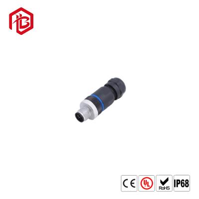 China Waterproof Ip67 Straight Assembly Plug Cable Panel Mounted Pcb A D Code Female M12 4 Pin Connector for sale