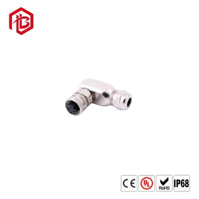 China M12 Hexagonal Head Metal Copper Nut Waterproof Connector 8C Signal for sale