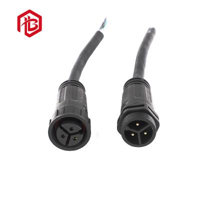 China M25 Male And Female Butt 2 3 4 5 pin Welded Cable LED Waterproof Connector for sale