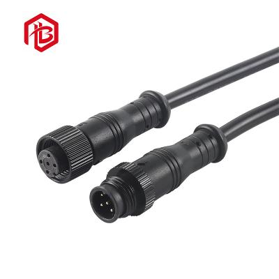 China M16 Metal Outdoor LED Lamp Plug Connector 6 Pin Waterproof Wire Male And Female Connectors for sale