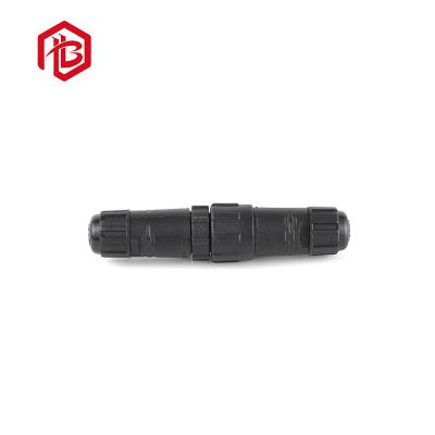 China Power Signal Control Box Male Female IP67 2pin Waterproof Panel Mount Connector For Outdoor Cable for sale