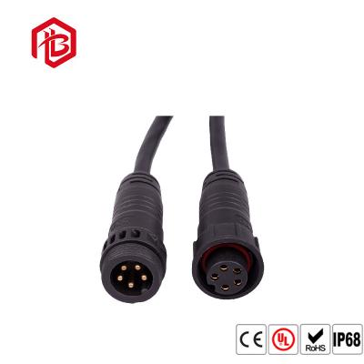 China M19 Preto Nylon Homem Mulher 2 3 4 5 6 Pin Conector de cabo à prova d'água IP68 Conector elétrico com cabo de PVC à venda