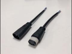 Small Flat Connector 2 Core Male And Female Waterproof Connector