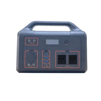 China Large Capacity 300W Power Station 110/220V AC Outlet Mode DC 12/24V Fast Portable Camping Rechargeable Battery Support Charging Solar Generator for sale