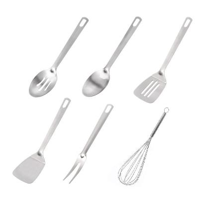 China Viable Bakeware Set 6 Spatula/Fork/Spoon Mixer Non-Stick Stainless Steel Bakeware Instrument Tools for sale