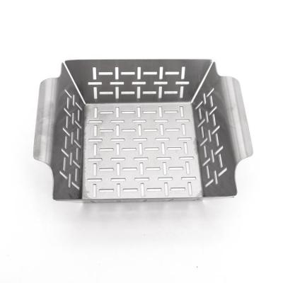 China Easily Cleaned BBQ Accessories Grill Grill Basket Vegetables And Large Meat Grill Basket For Grills And Smokers for sale