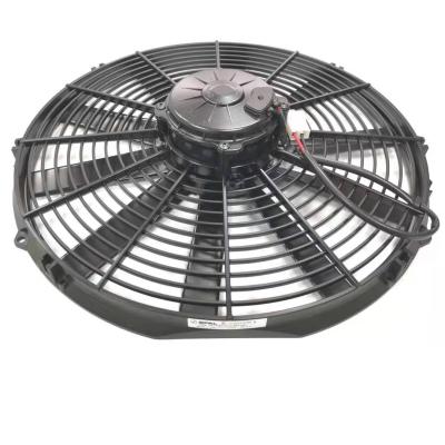 China steel & Qoriginal plastic Spal 24V 16 inch axial condenser fan VA18-BP70/LL-86A for construction machinery hydraulic oil heat dissipation for sale