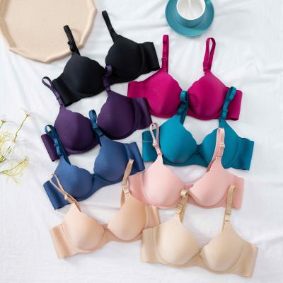 China QUICK DRY Backless Strapless Bras Push Up Padded Bra Half Cup Seamless Bra for sale