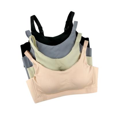 China OEM Ladies One-Piece High Quality Soft Thick Soft Comfort QUICK DRY Cup Lift Up Wireless Seamless Breathable Wireless Bra For Girls for sale