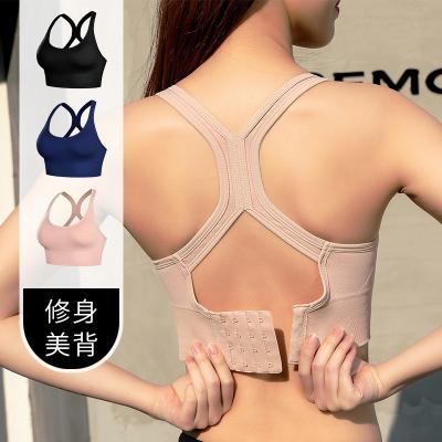 China Adjustable Beauty Breasted Reversible Back Lift Up Bra Outer Wear Sports Bra Shockproof Running Women for sale