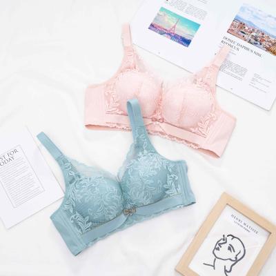 China QUICK DRY In Stock Wholesale High Quality Women's Bra Large Size Cross Front Radio Push Up Bra for sale